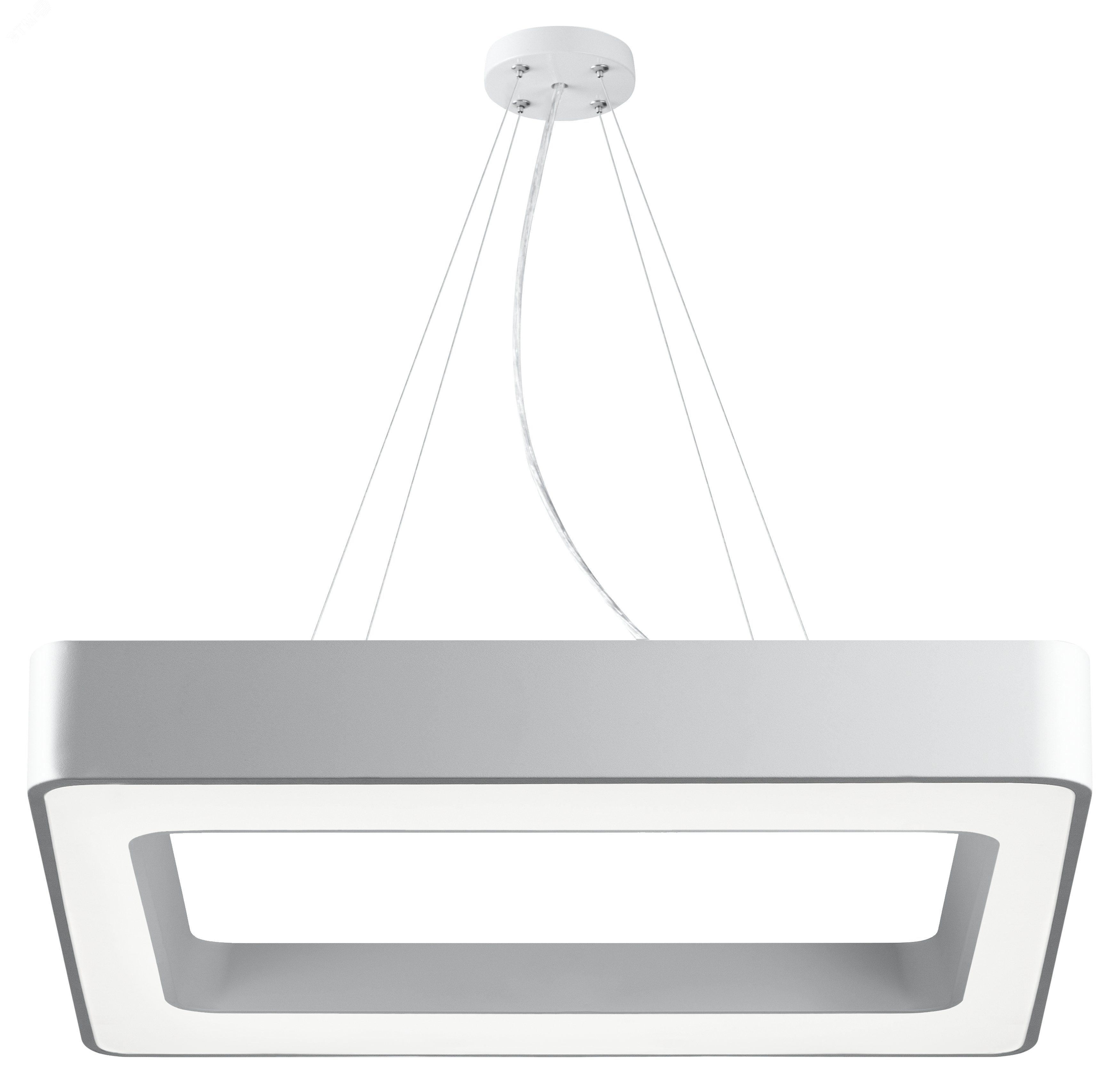 Светильник LED Geometria Quadro SPO-162-W-40K-070 70Вт 4000K 800х800х80 белый подвесной драйвер внутри