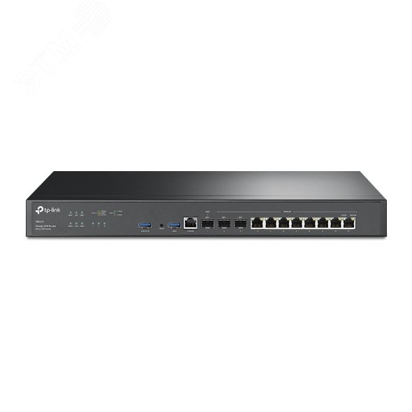 Маршрутизатор VPN 1хSFP-порт WAN/LAN, 8хWAN/LAN, 2хSFP, 2хUSB