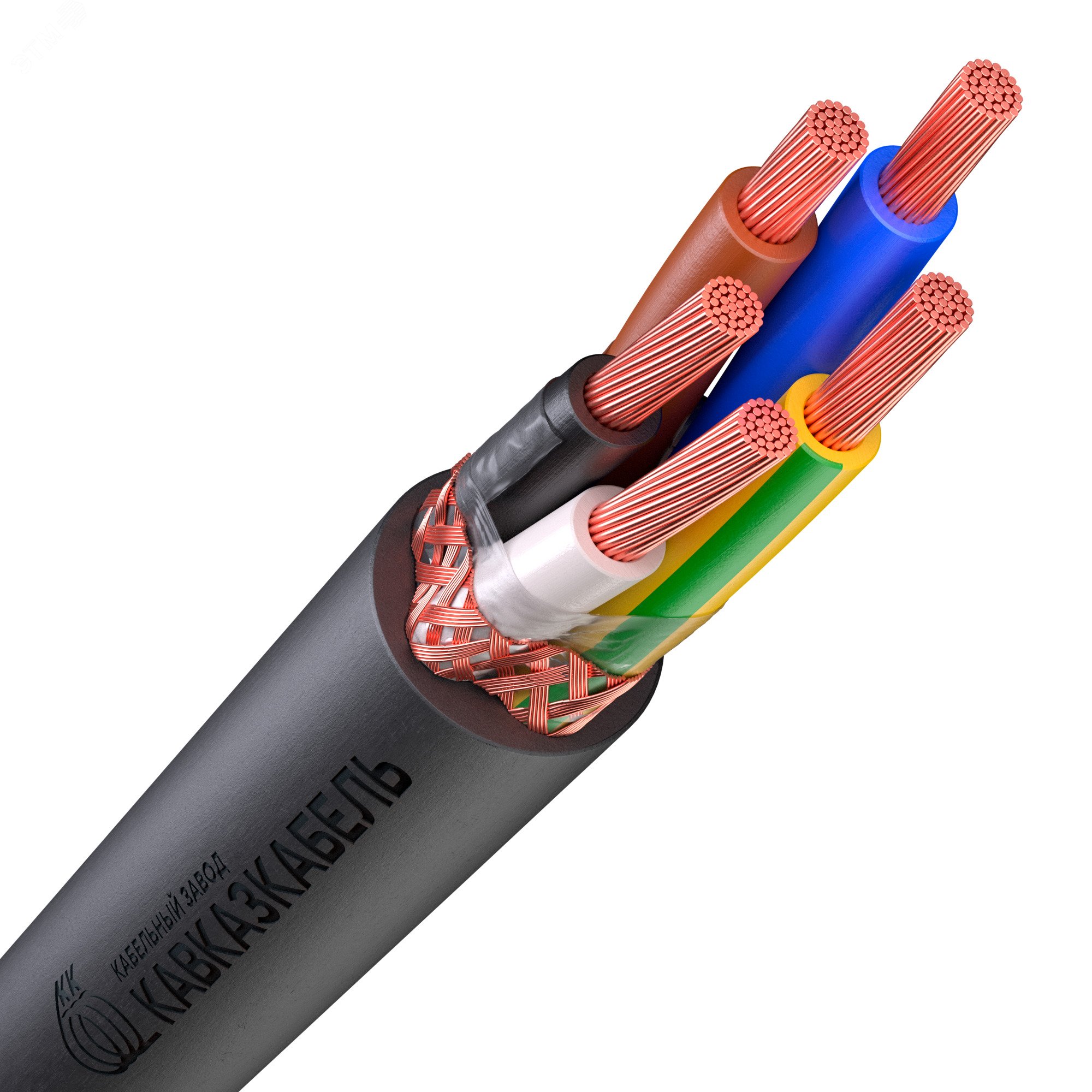 Кабель силовой КГВЭВнг(А)-LS 5х6(N,PE)-1 ТРТС