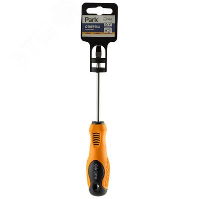 Отвертка Standart SL6х10см, двухкомпонентная рукоятка, шлицевая