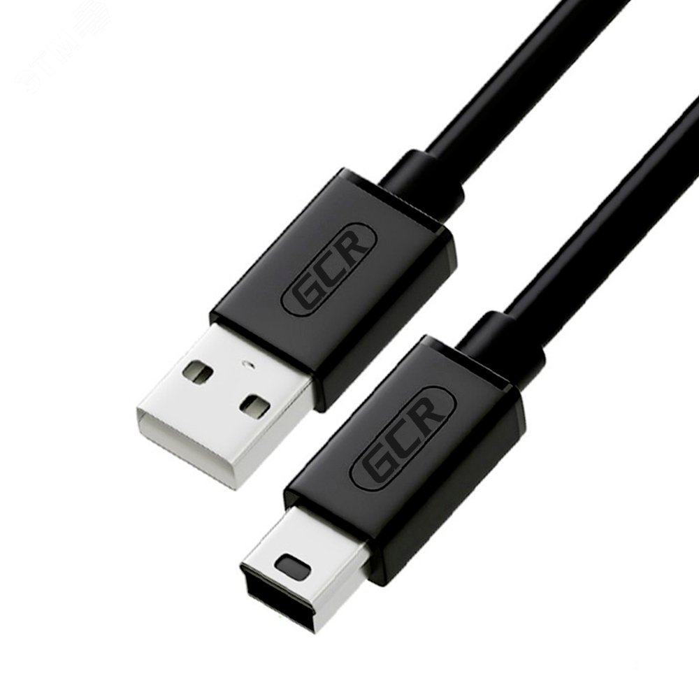 Кабель USB 2.0 AM на Mini USB B, морозостойкий, 0.3 м., черный