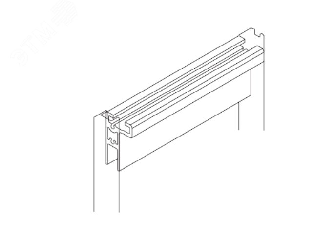 Профиль верхний подвесной подвижной створки
