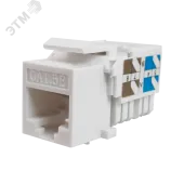 Keystone Jack 8P8C (RJ-45), UTP, Cat.5e. инструментальная заделка, белый