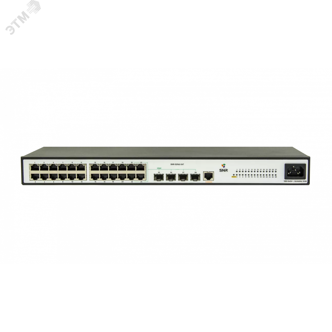 Коммутатор управляемый L2 20 портов RJ45 10/100 Мб/с, 4хSFP 1000 Мб/с
