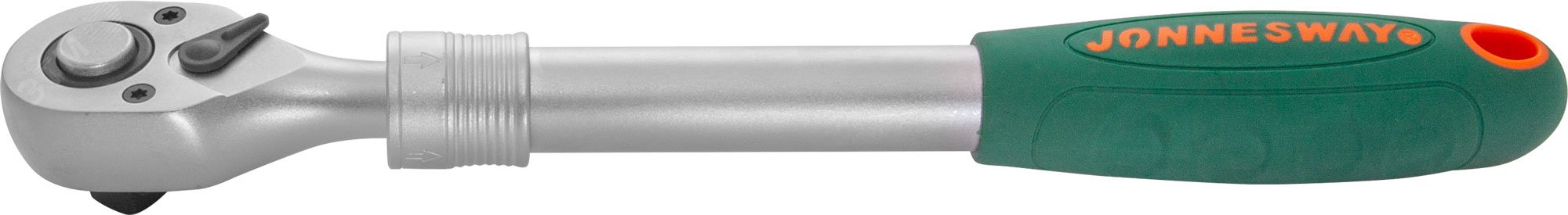 Рукоятка трещоточная телескопическая 1/2''DR, 72 зубца, 300-440 мм