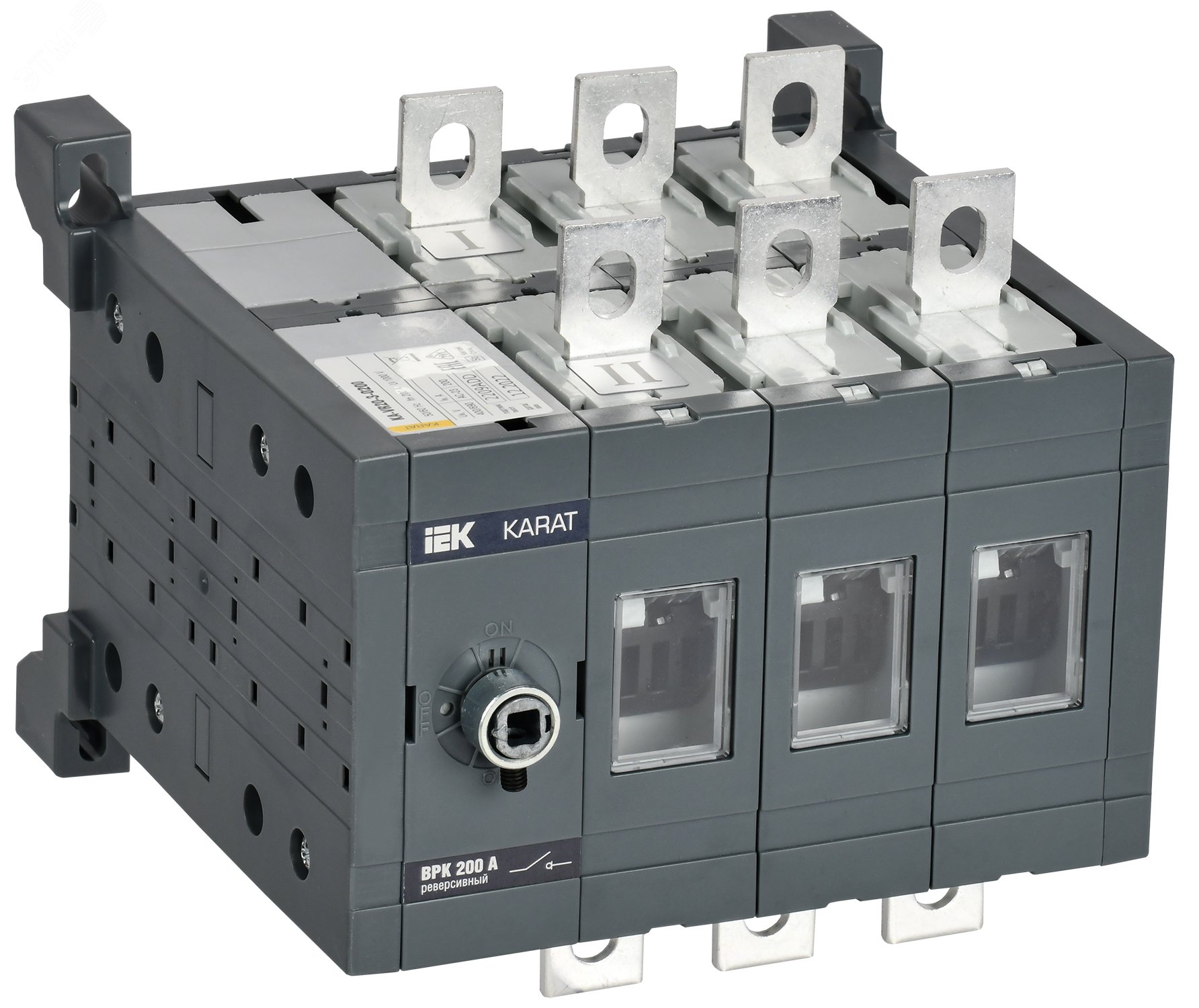 Выключатель-разъединитель ВРК реверсивный без рукоятки управления 3P 200А KARAT