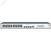 Коммутатор управляемый L2 24 порта BASE-T/SFP 10 100 1000 Мб/с PoE 370Вт