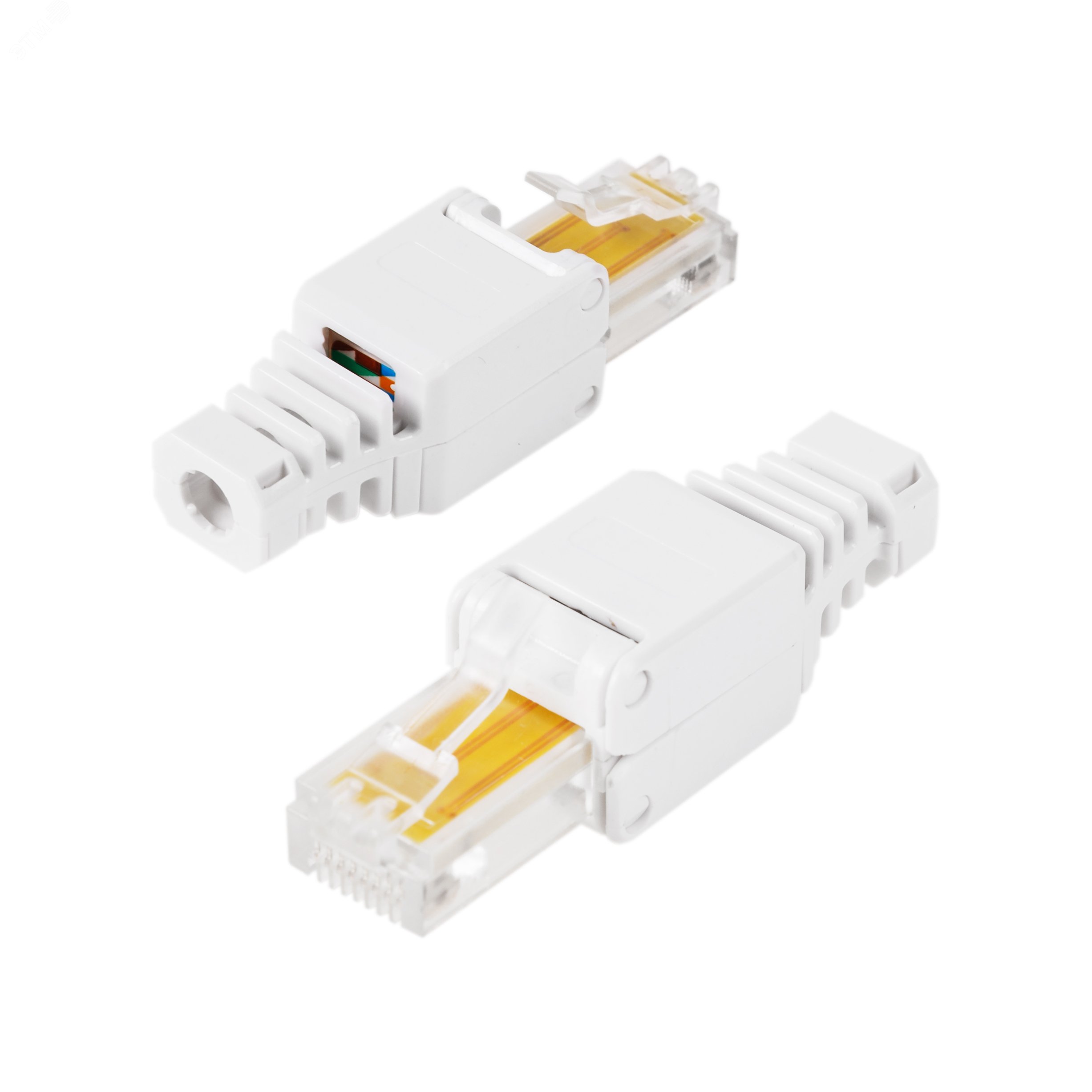 Разъем RJ45 8Р8С быстрозажимной ручной Штекер изготовлен из качественного пла,