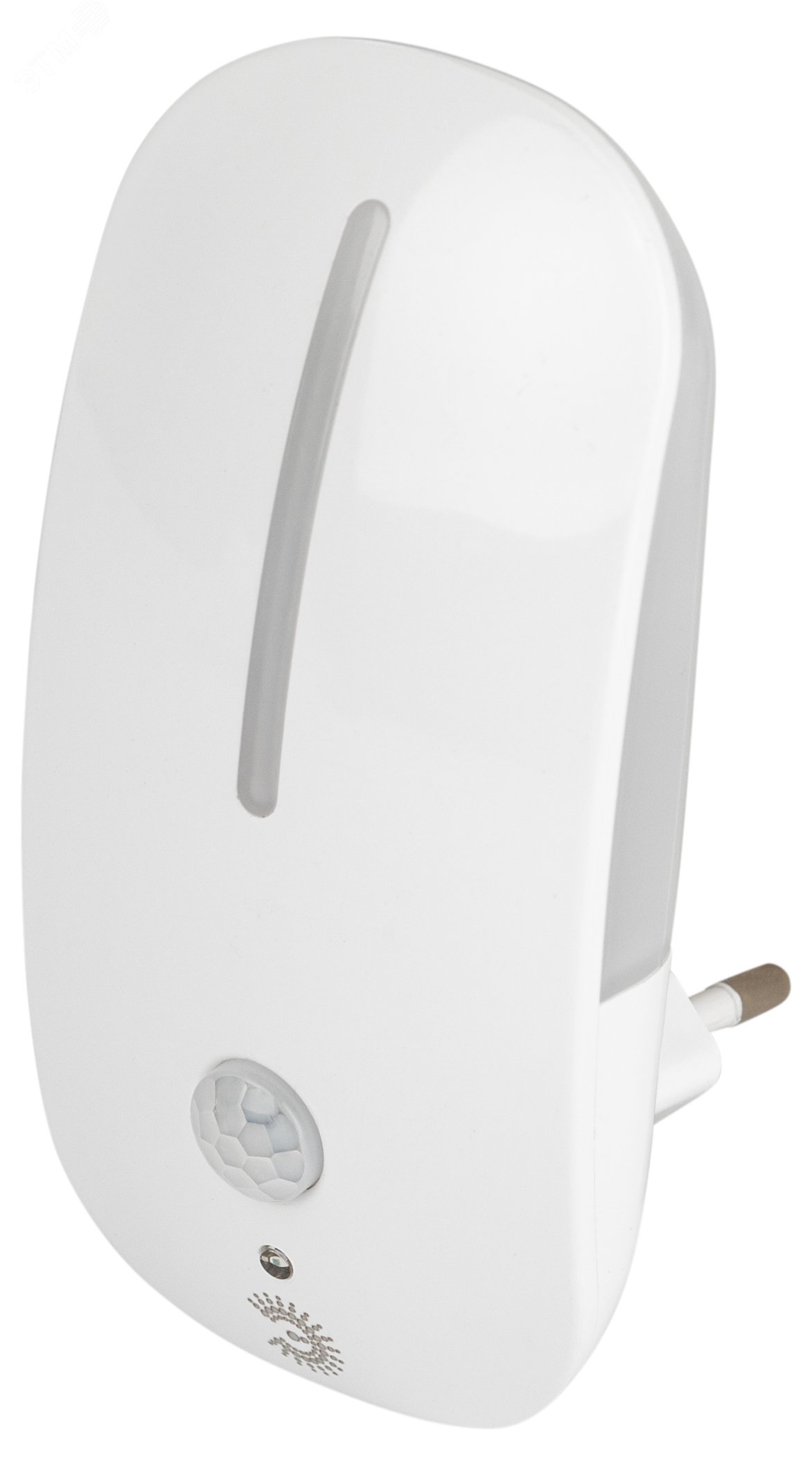 Ночник - светильник светодиодный NN-621-LS-MS-W в розетку с датчиком освещенности и датчиком движения белый