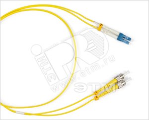 Патч-корд волоконно-оптический (шнур) SM 9/125 (OS2). ST/APC-LC/APC. duple. LSZH. 5 м