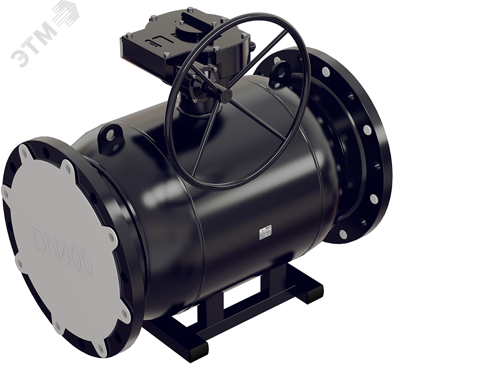 Кран шаровой фланцевый полнопроходной DN 300 PN 16 Ст.20 с редуктором