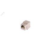 Модуль Keystone, Кат.6a, RJ45/8P8C, 180 градусов, самозажимной, экран., металлик