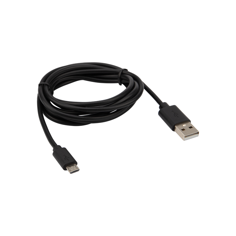 Кабель USB-micro USB, PVC, black, 1,8m, 18-1164-2,