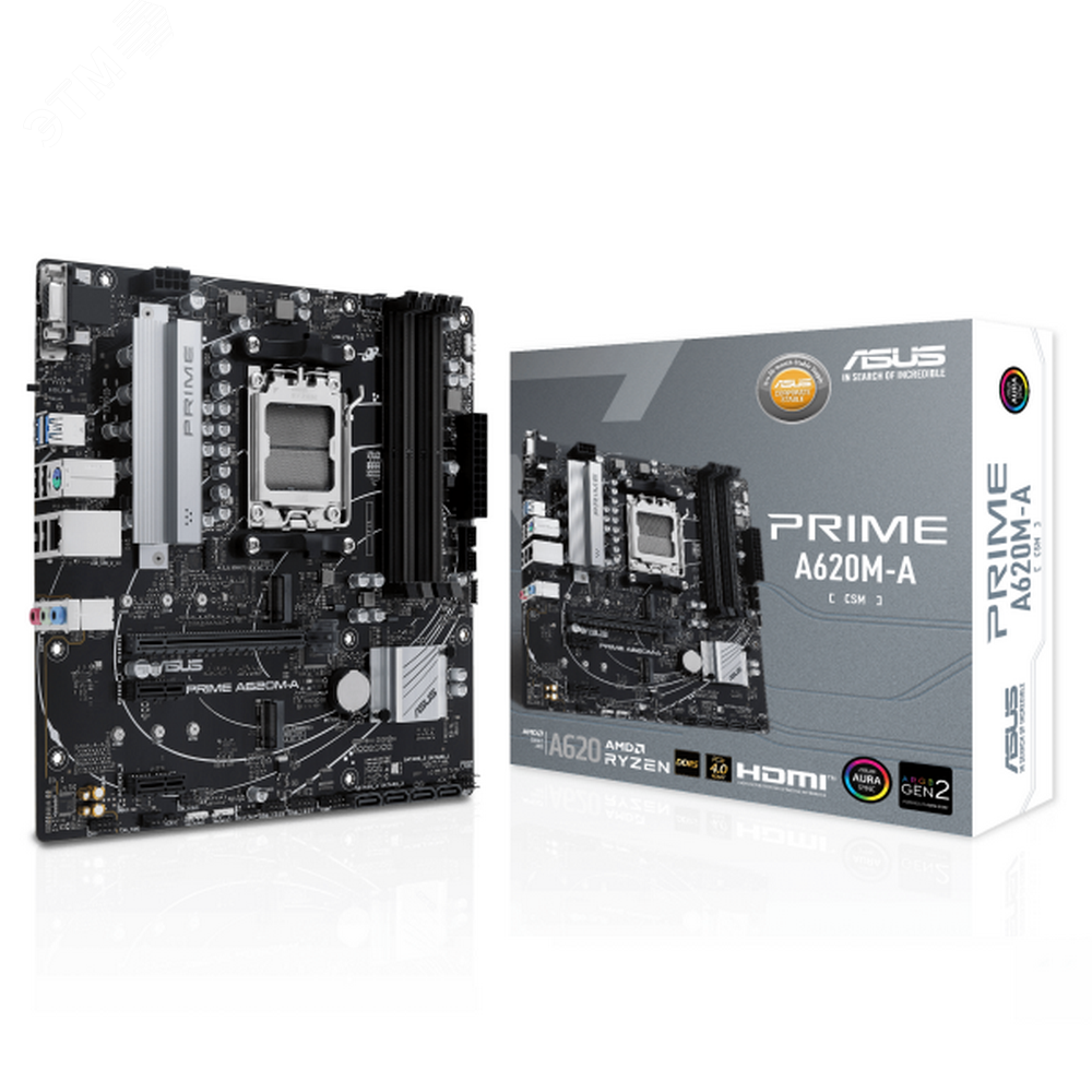 Материнская плата PRIME A620M-A-CSM, AM5, AMD A620, Micro ATX