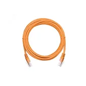 Шнур U/UTP 4 пары категория 5e 2хRJ45/8P8C T568B медный PVC оранжевый 5м 10шт.