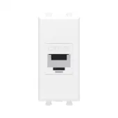 Avanti Компьютерная розетка RJ-45 без шторки      модульная кат.5е экранированная Белое облако 1    модуль
