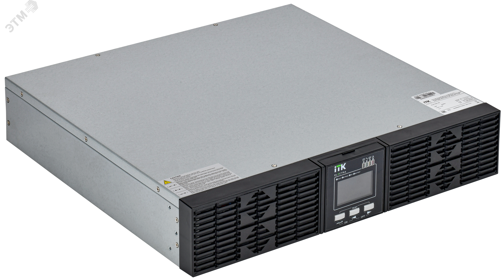 Источник бесперебойного питания Online Rackmount 2000 ВА/2000 Вт, однофазный с LCD дисплеем 72VDC без АКБ 2U с рег. з/у