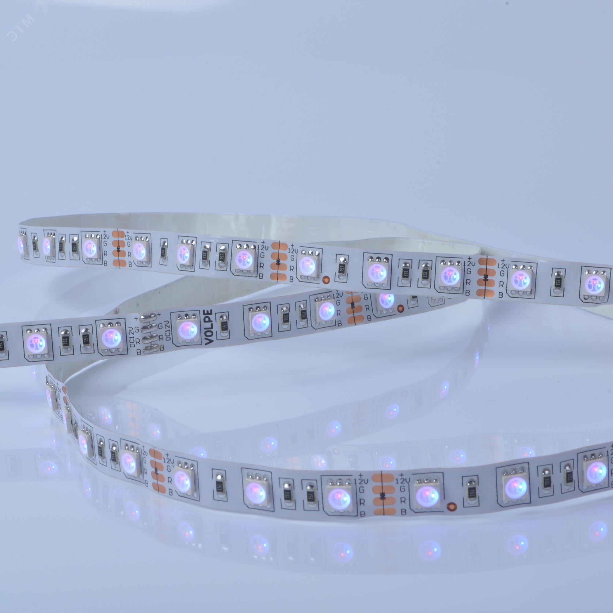 Комплект светодиодной ленты ULS-Q221 5050-60LED-m-IP20-3M-RGB RRP36C24  3м IP20 RGB Адаптер 36Вт Контроллер с пультом TM Volpe