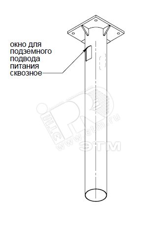 Деталь фундамента закладная к ОГК-16