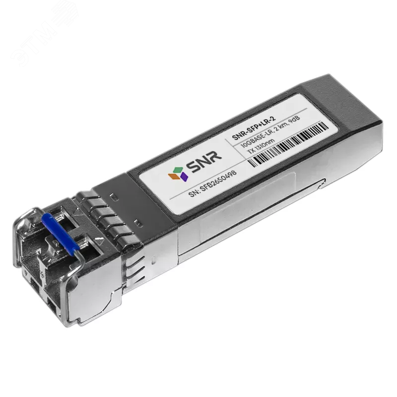 Модуль SFP+ 2хLC, 10 Гб/с, 9 дБ, Tx:1310/Rx:1310 нм, до 2 км