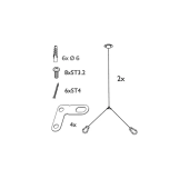 Подвес для PANEL RC048Z SME-2 - Комплект для подвеса RC091V / RC048 PHILIPS (длина 1,5 м)
