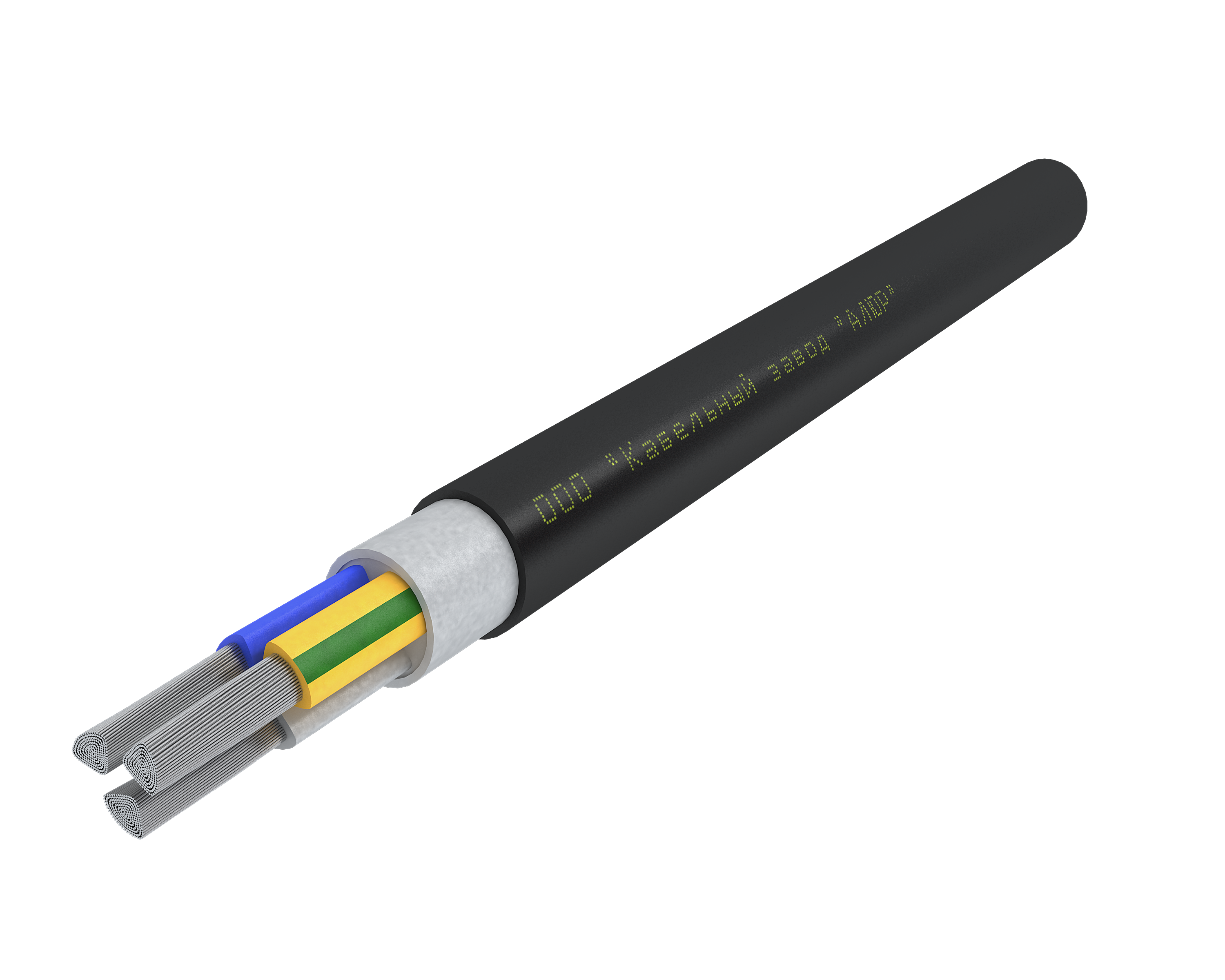 Кабель силовой АсВВГ-нг(А)-LS 3х120 мс (N,PE) -1 Ч, бар