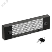 Экран защитный 3U. перфорированный 19 дюймов. черный RAL 9004 SYSMATRIX PS 0300.9000