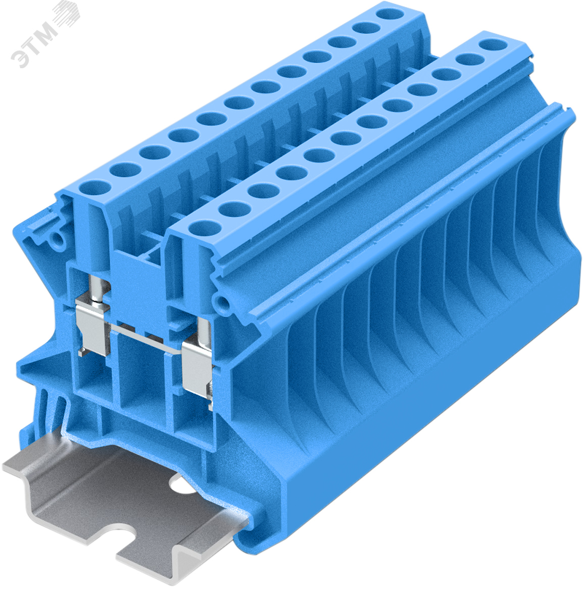 Клемма TU 1-1 винтовая, сечение 4 мм. кв., синяя