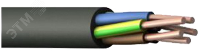 Кабель силовой ВВГ 5х1,5 ок (N, РЕ)-0,66 ТРТС