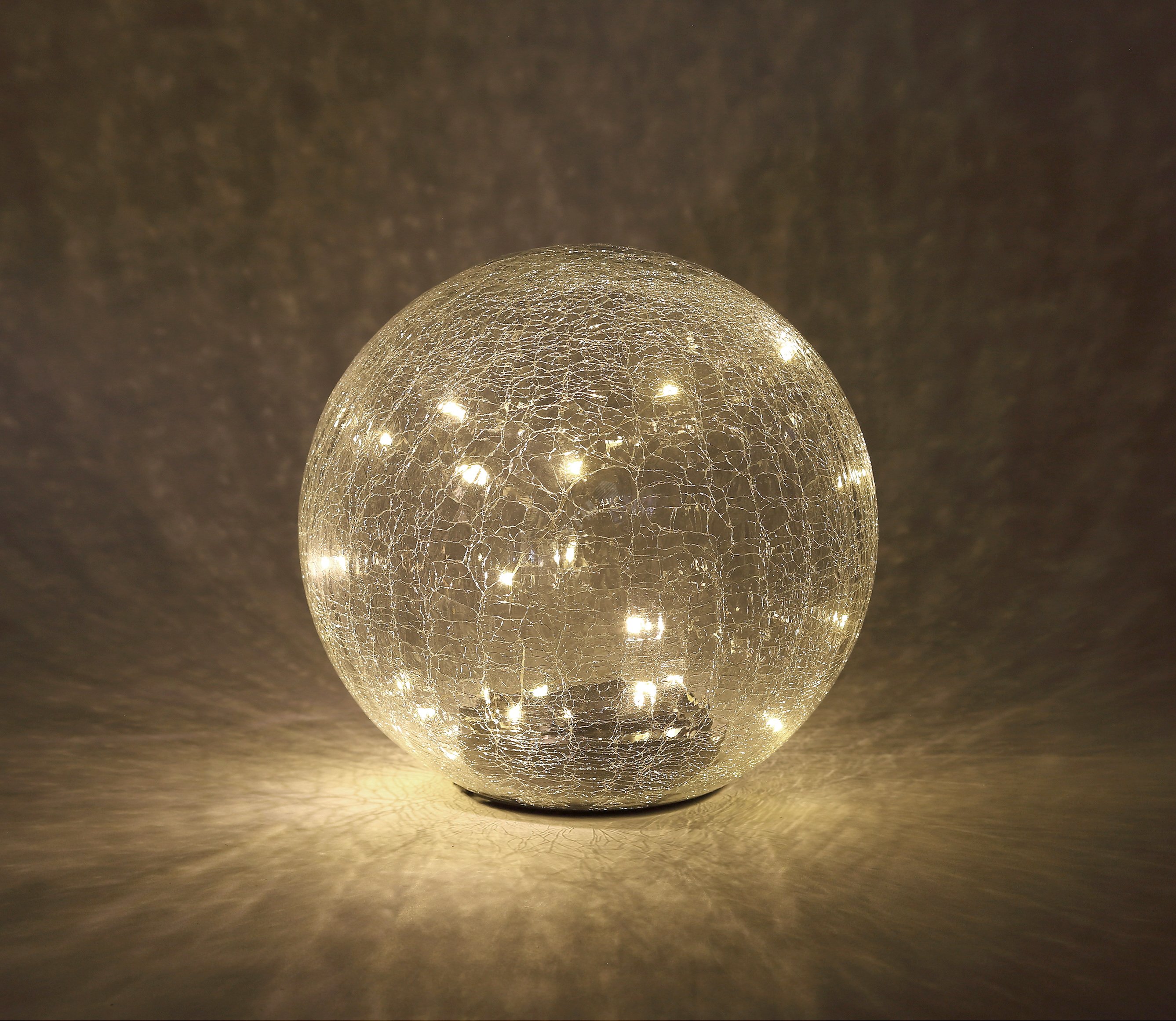 Светильник садовый Шар на солнечной батарее, 20 LED 20 cм ERASF08-25