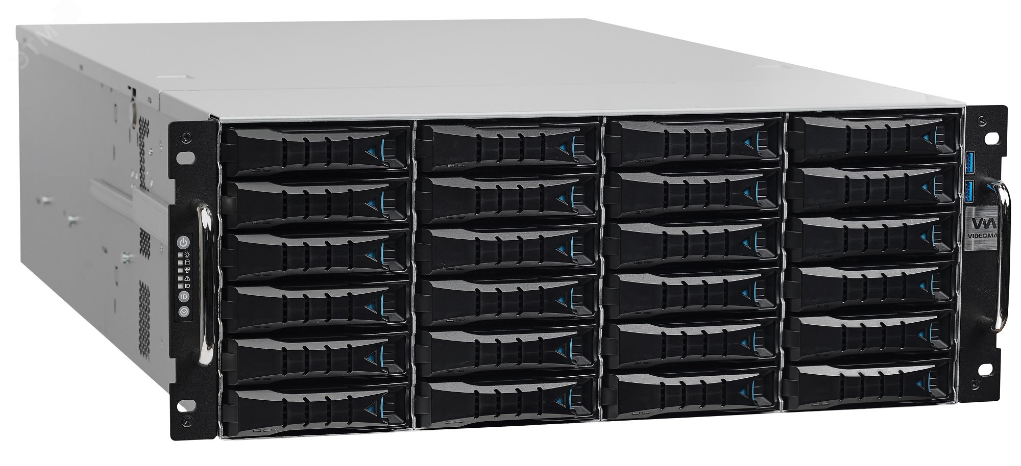 Сетевое хранилище видеоданных STORAGE, 2-4U, до 576TB RAID6