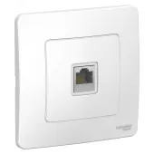 BLANCA скрытой установки розетка компьютерная RJ45, белый