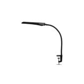 Настольный светильник на струбцине Гермес СШ | LED, 8Вт/4000К | Чёрный, сенсорный выключатель, металлическая струбцина | - ТРАНСВИТ