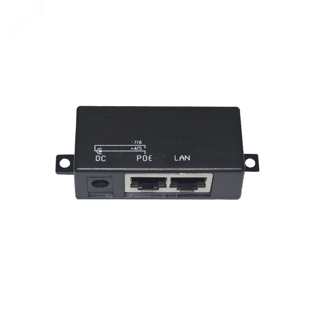 Инжектор PoE 1хRJ45 10/100 Мб/с, 802.3af/at, до 30 Вт, DC 57В