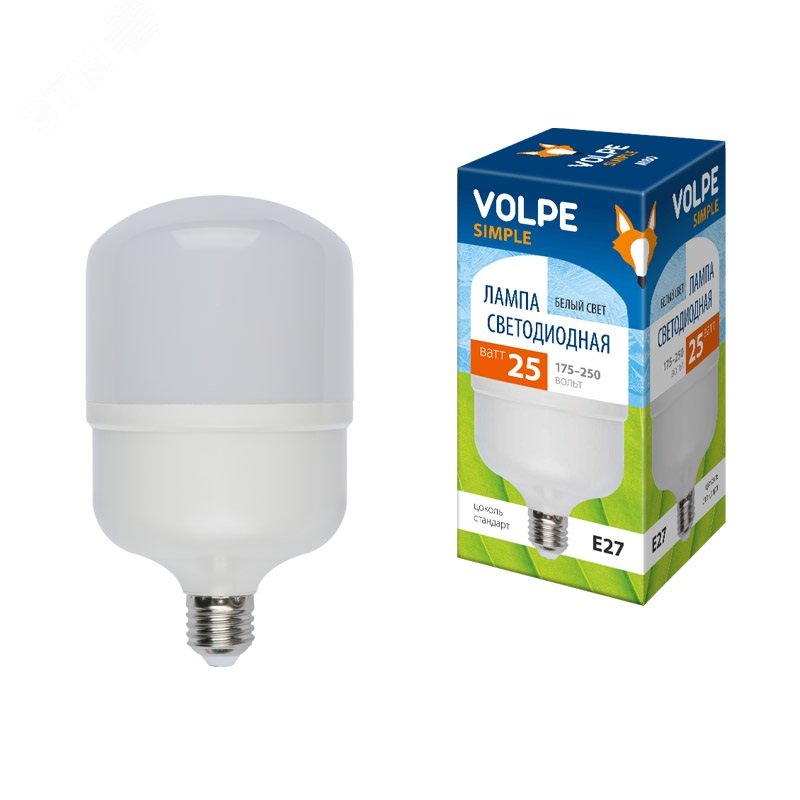 Лампа светодиодная LED-M80-30W/DW/E27/FR/S Матовая.  Simple. Дневной свет (6500K).