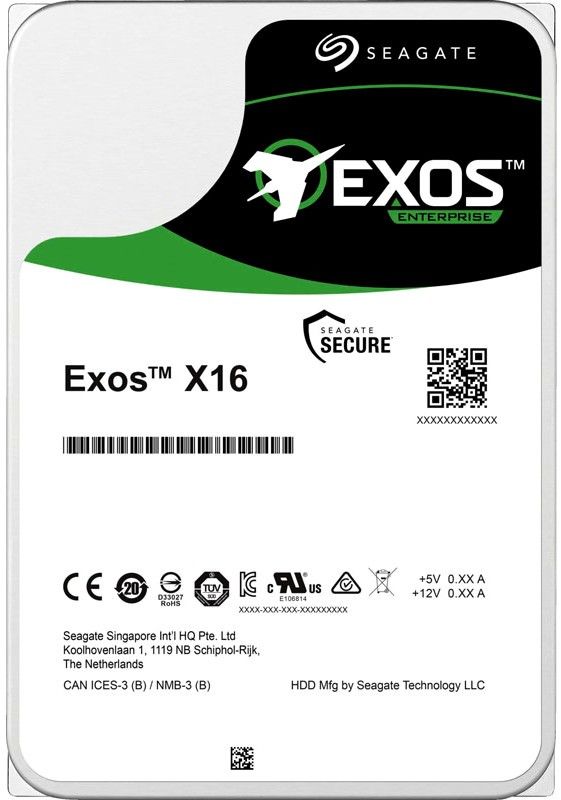 Жесткий диск 14TB Exos X16 3.5'', SATAIII, 7200 об/мин, 256 МБ