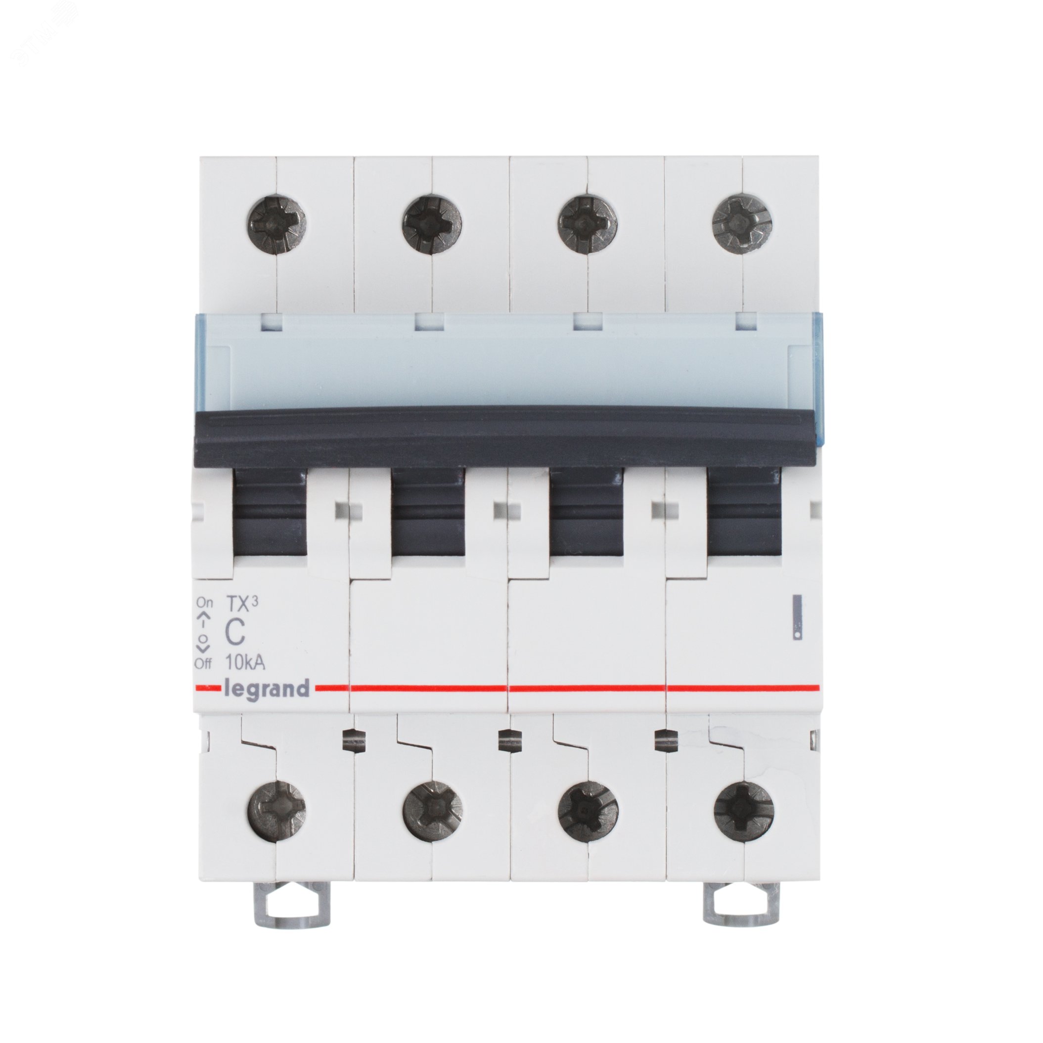 Выключатель автоматический четырехполюсный 10А C TX3 6kA