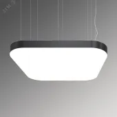 Светильник светодиодный RVE-LBX-BOX-SOFT-1000-P (Квадрат закругл. 1000х1000х120мм 105Вт Подвесной 4000К Белый)