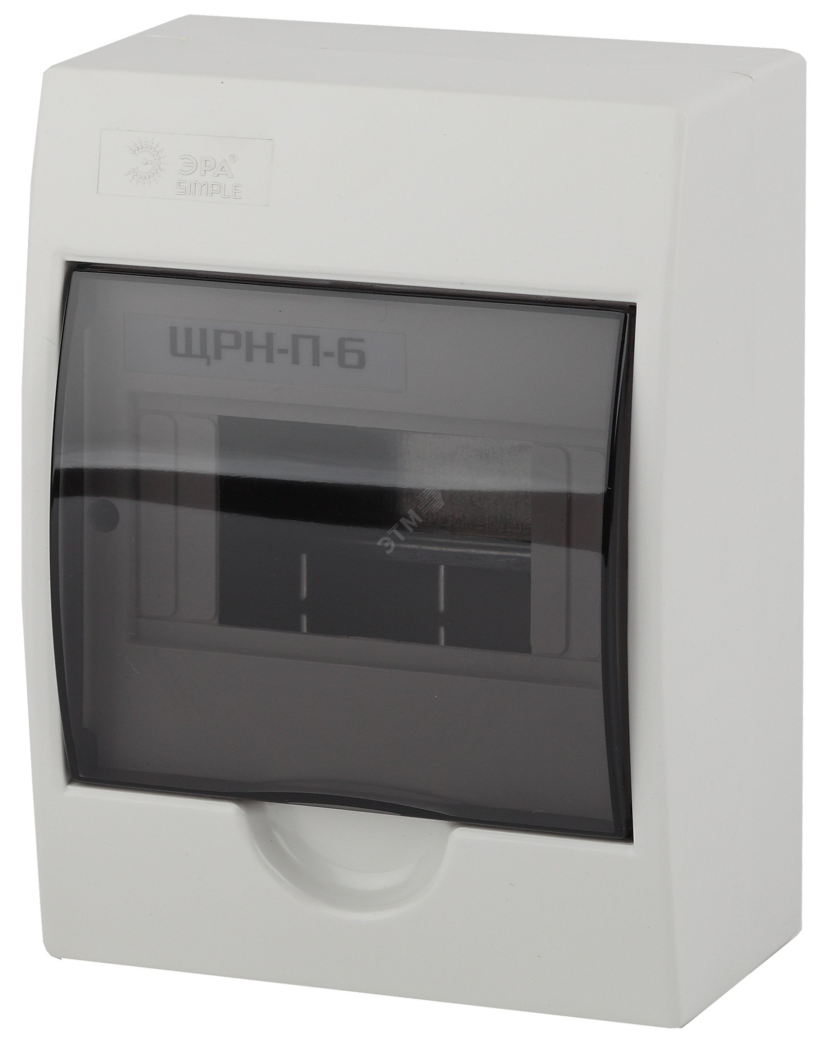 Корпус пластиковый навесной ЭРА SIMPLE ЩРН-П-06   IP41 прозрачная крышка белый