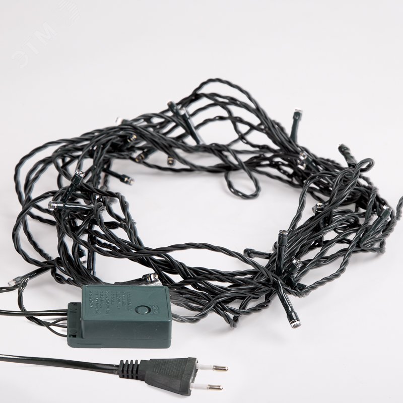 Гирлянда светодиодная универсальная 200 LED тёплый белый 20 м, с контроллером