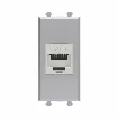 Avanti Компьютерная розетка RJ-45 без шторки модульная, кат.6 экранированная,  Закаленная сталь, 1 модуль