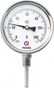 Термометр биметаллический радиальный БТ-52.211 0...60С М20х1.5 200 кл.1.5