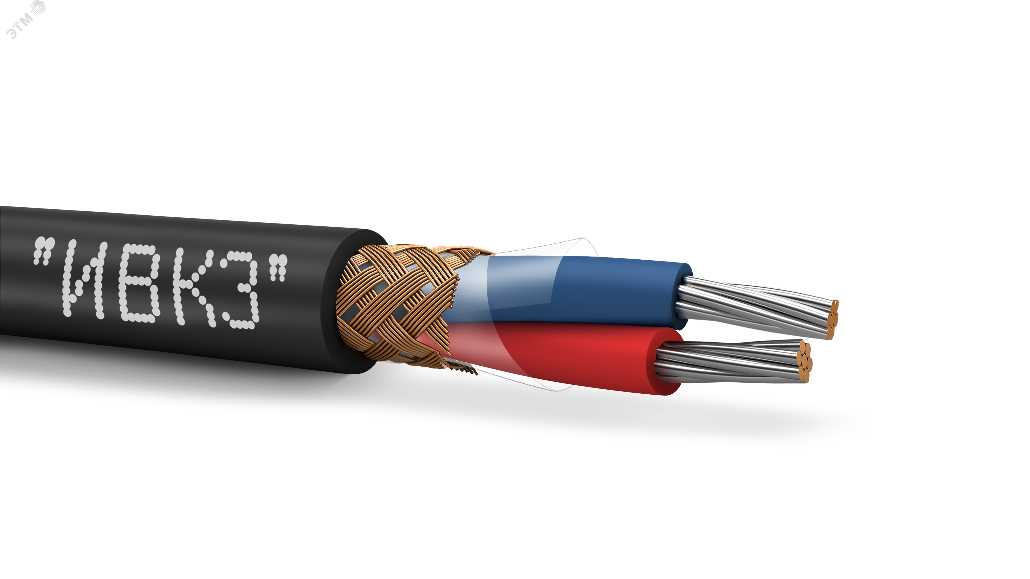 Провод монтажный МКЭШМВнг(A)-LS 1х2х0.75 ТРТС