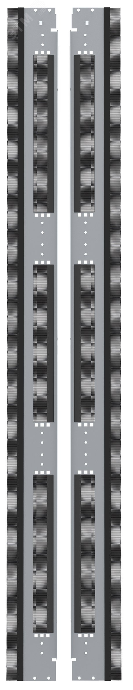 Фальш-панель вертикальная 19'' 42U 600 серая (2шт/компл) ITK by ZPAS