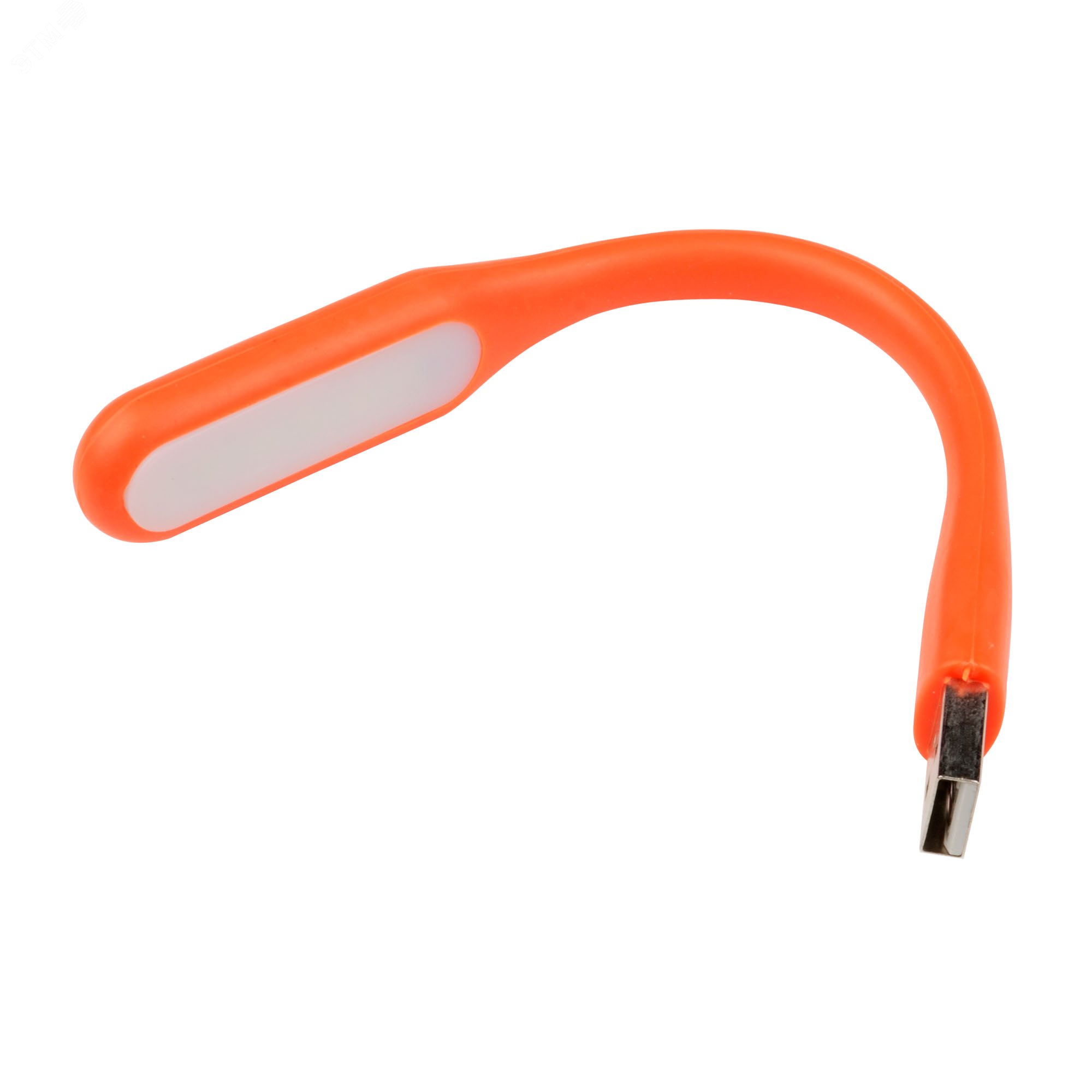 Светильник-фонарь переносной, прорезиненный корпус, 6 LED, питание от USB-порта. Упаковка-картон, цвет-оранжевый.