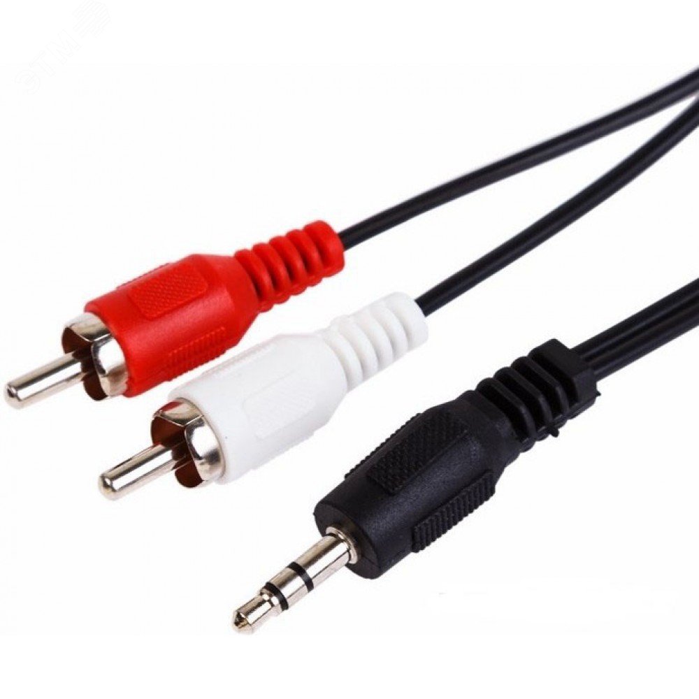Аудио кабель 3.5 мм - 2 RCA, 1.2 м, СМАРТКИП