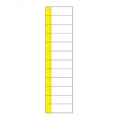 Наклейка маркировочная таблица 12 модулей (50х216 мм), REXANT