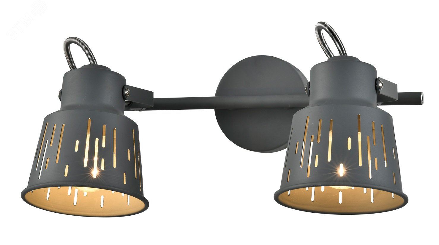 Светильник настенно-потолочный спот KaЛмa 7059-702 2 х Е27 40 Вт поворотный с выключателем