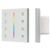 Панель Sens SMART-P22-RGBW White (12-24V, 4x3A, 2.4G) (ARL, IP20 Пластик, 5 лет)