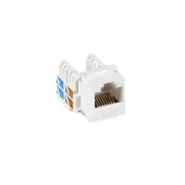 Модуль Keystone, Кат.6, RJ45/8P8C, неэкран., белый, 10шт.